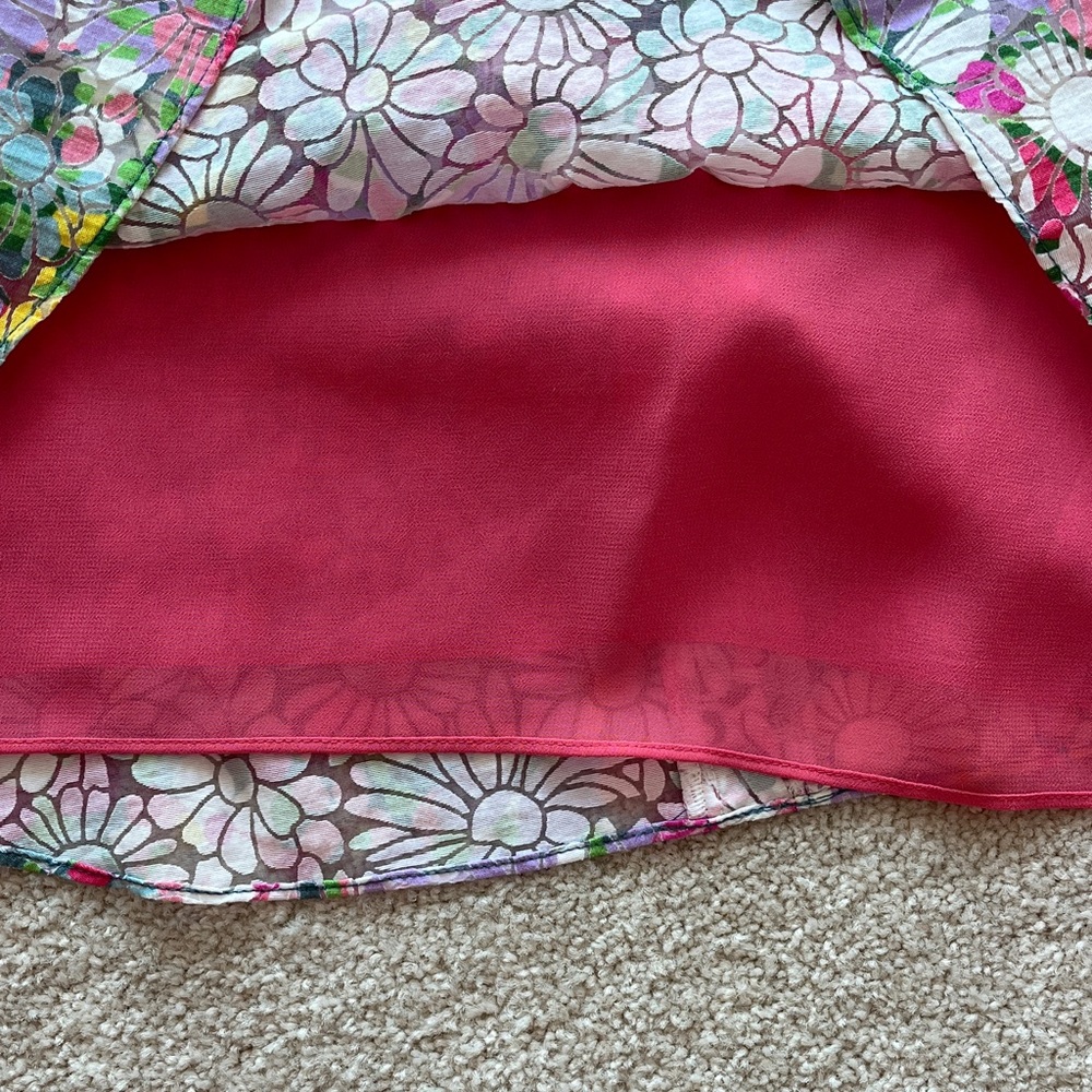 Kate Spade Pink Floral Top size M - Picture 4 of 5